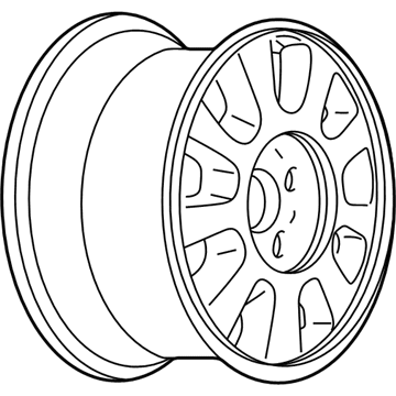 2001 Chevy Malibu Spare Wheel - 9593495