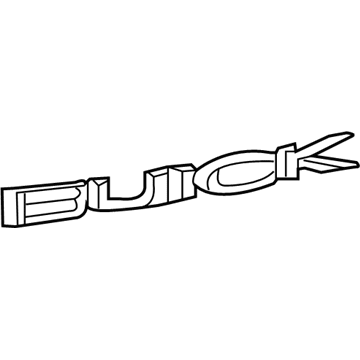 GM 22977286 Nameplate, Rear