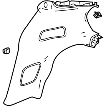 GM 84507936 Trim Panel, Jet Black, Driver Side