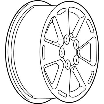 GM 9595802 Wheel, Alloy, Silver