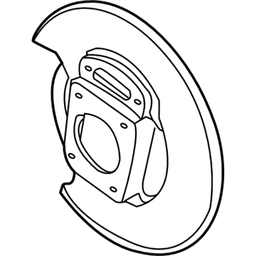 GM 18041758 Backing Plate, Passenger Side