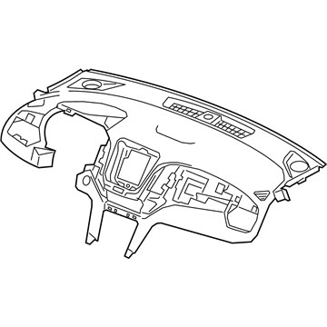 Chevy Equinox Dash Panel Vent Portion Covers - 84492359