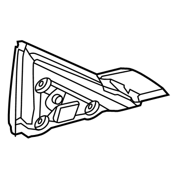 GM 84449024 Mirror Assembly Gasket, Rear Driver Side