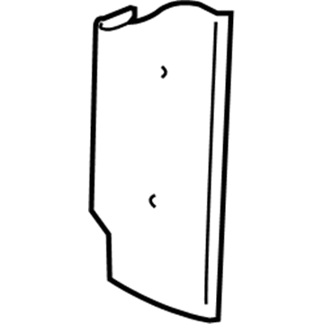 GM 15185917 Side Baffle, Passenger Side