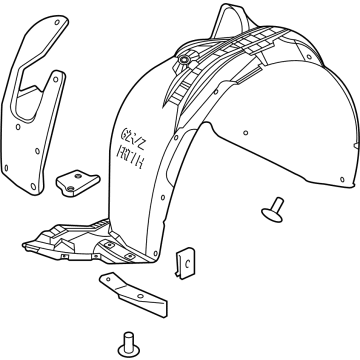 Chevy Bolt EUV Fender Splash Shield - 42693360