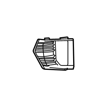 GM 84882375 Fog Lamp Bezel, Black, Front Driver Side