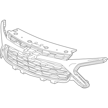 Chevy 42887630 GRILLE,FRONT(SEE GROUP 01 "GRILLE/RADIATOR" FOR DETAILED ILLUSTRATED VIEW)(FOR USE ON VEHICLES BUILT ON OR AFTER 31-JUL-2023)(FOR 1ST DESIGN SEE 42862779)