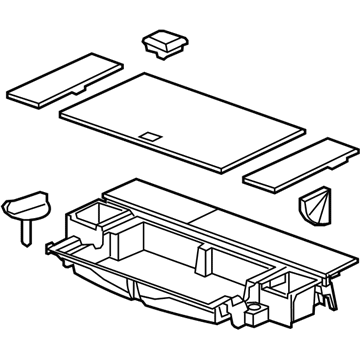 GM 25878203 Storage Tray