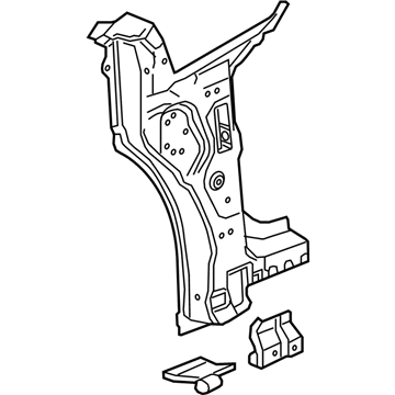 GM 23210637 Hinge Pillar Reinforcement, Outer Driver Side