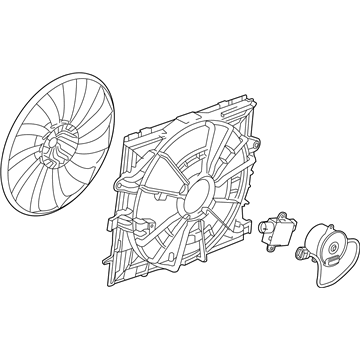 Cadillac CTS A/C Condenser Fan - 19333232