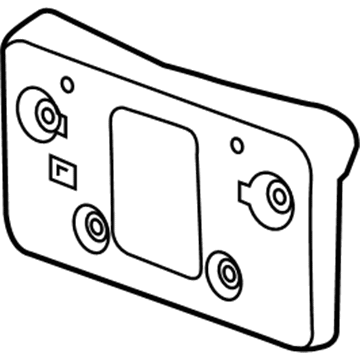 GM 22990448 License Bracket