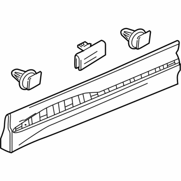 GM 23187741 Lower Molding, Front Driver Side