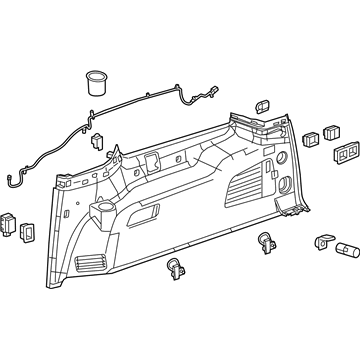 Chevy 23407840 Lower Quarter Trim