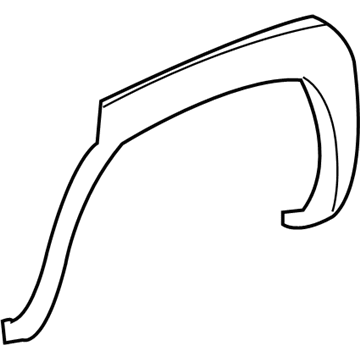 GM 10374848 Flare, Black Grained, Driver Side