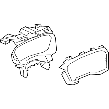 GM 85103763 Cluster Housing, Jet Black, Driver Side