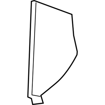 GM 23418632 Side Cover, Titanium, Driver Side