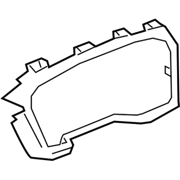 GM 84315284 Cluster Bezel, Piano Black, Driver Side