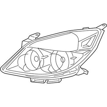 Saturn Aura Headlight - 25854634