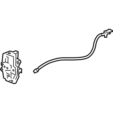 GM 20790500 Lock Assembly, Rear Passenger Side