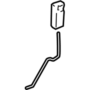 GM 15920299 Lock Rod, Titanium, Driver Side