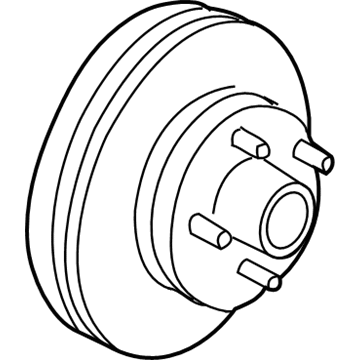 1998 Oldsmobile Bravada Brake Disc - 15704667