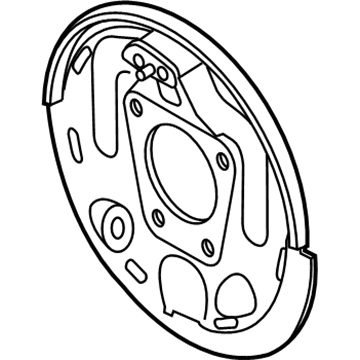 Oldsmobile Bravada Brake Backing Plate - 12376604