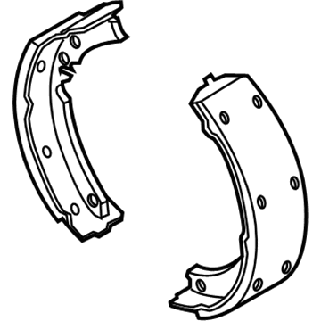 Pontiac Brake Shoe - 19152704