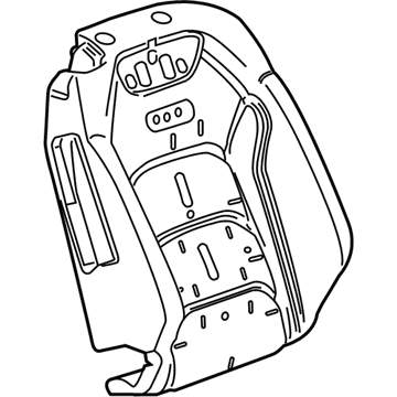 GM 84427085 Seat Back Pad, Front