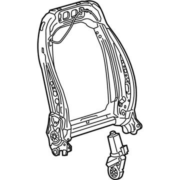 GM 84245608 Seat Back Frame, Front