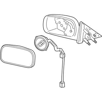 Cadillac Side View Mirrors - 20852979
