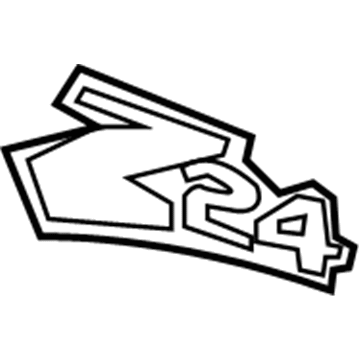 GM 22623646 Decal, Front