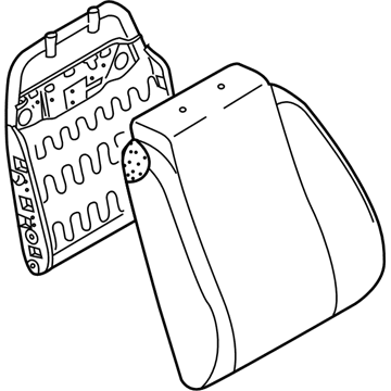 Chevy 96463174 Seat Back Assembly
