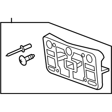 GM 84239328 License Bracket
