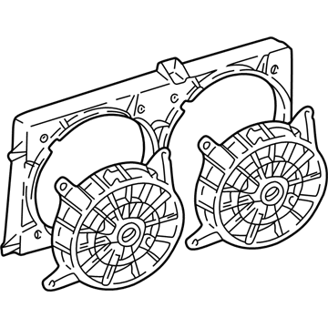2002 Chevy Malibu Fan Shroud - 88986470