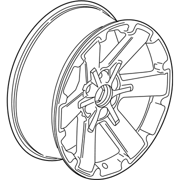 GM 19301162 Wheel, Alloy, Gloss Black