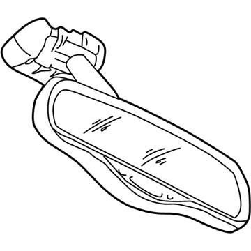 2005 Cadillac DeVille Side View Mirrors - 25743655