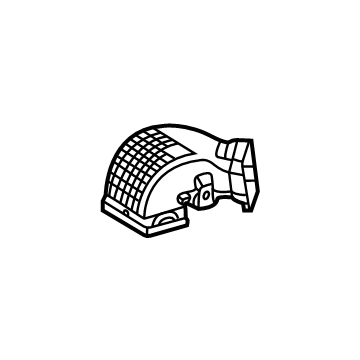 GM 84861045 Center Duct, Passenger Side