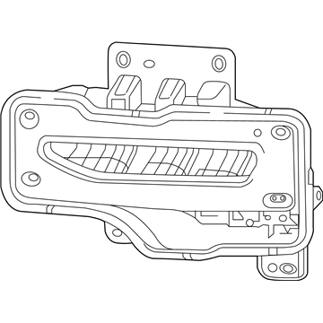 GM 23381984 Fog Lamp Assembly, Front Passenger Side