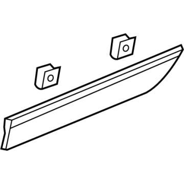 GM 84462097 Lower Molding, Black, Rear Driver Side