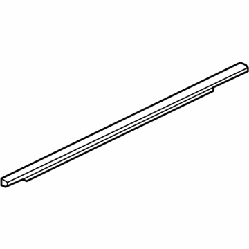 GM 84175889 Belt Molding, Black, Rear Driver Side