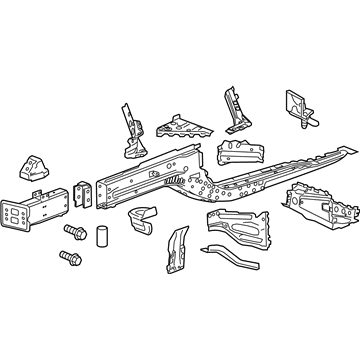 GM 84941928 Lower Rail Assembly, Front Driver Side