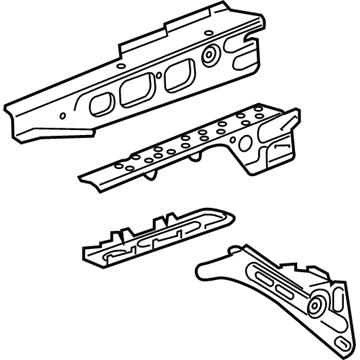 GM 84631446 Upper Rail Assembly, Front Driver Side