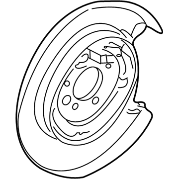 Saturn Brake Backing Plate - 21019209