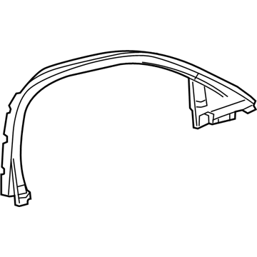 GM 23276642 Upper Molding, Front Passenger Side