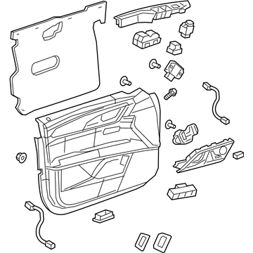 GM 84470058 Door Trim Panel, Front Driver Side