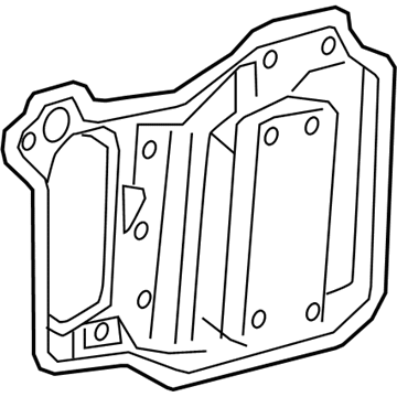 GM 22964935 Water Deflector, Front Passenger Side