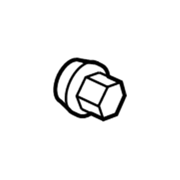 GM 9596070 Wheel Nut, Silver