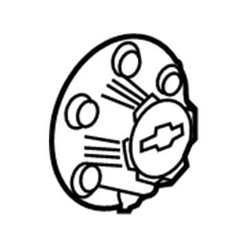 GM 9598131 Hub Cap, Silver