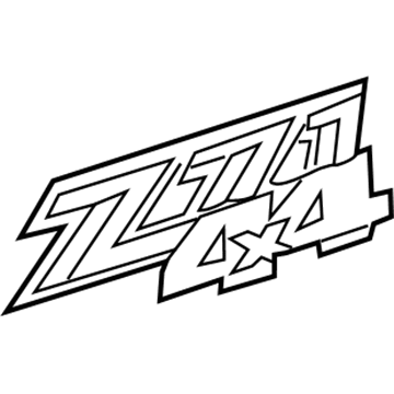 GM 15139040 Decal, Outer
