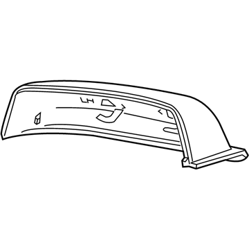 GM 22860532 Mirror Cover, Rear Passenger Side